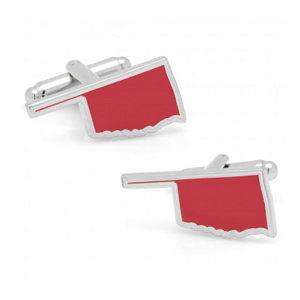 Red Oklahoma Cufflinks